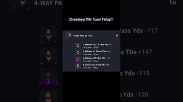 Shrewdness MNF Power Parlay!!!#gambling #Vikings #Bears #MNF #podcast