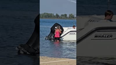 Hot day on the sandbar and a drunk Lady.