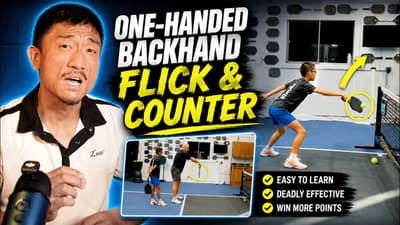 Struggles with One-handed Backhand Flicks and Counter - no excuses if you don't have this shot
