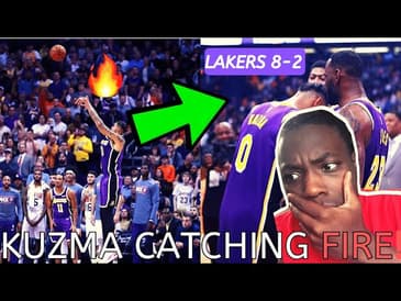 🔥KUZMA CATCHES FIRE AGAINST SUNS IN THE CLUTCH! Lakers vs suns REACTION!🔥