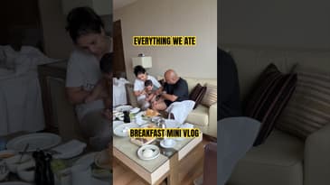 WHAT WE ATE FOR BREAKFAST AT THE STAYCATION - MINI VLOG EPISODE 06