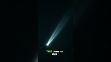 Stunning Comet Glides Through Space: A Cosmic Photo Bomb! #shorts