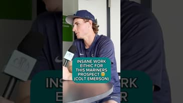 The INSANE Work Ethic Of This Mariners Prospect 🤯 #mlb #baseball #mariners