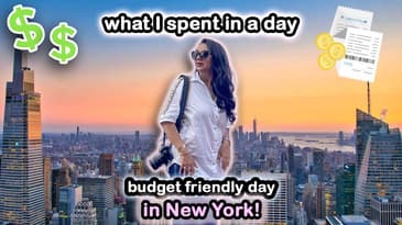 What I Spent in A Day As A Tourist on A Budget in New York City | Indian in America | Aanam C Vlog