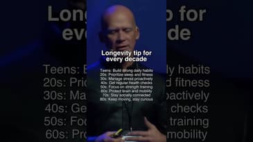 Longevity tip for every decade #longevity #healthyaging #sleepsolution
