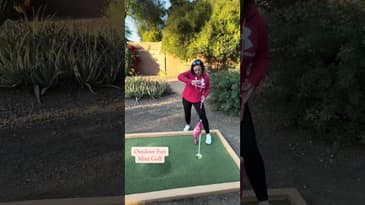 A lil 4:1 activity with Jonah today!!! So much fun!!! #minigolf #playdate #fall #arizona