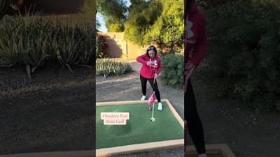 A lil 4:1 activity with Jonah today!!! So much fun!!! #minigolf #playdate #fall #arizona