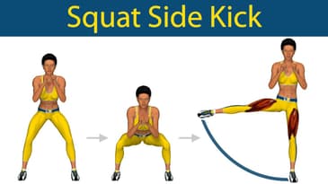 Gambe perfette: Squat con calcio laterale