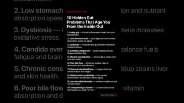 10 Hidden Gut Problems That Age You #longevity #guthealth #longevitytips