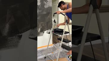 Step 4: How to limewash paint a wall. #limewash #diyprojects #diypaint #shorts #howto #diypainting