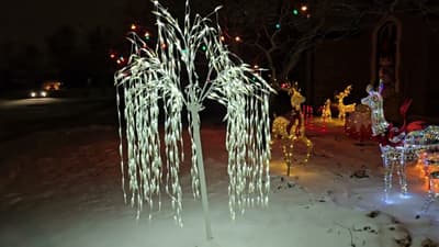 More lights and our home.