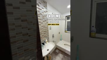 BUDGET EXTREME BATHROOM MAKEOVER for the guest bathroom in our compact Mumbai home!