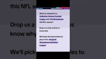 Shrewdness Guillotine League, anyone?#guillotinefantasyfootball #fantasyfootball#GuillotineLeague