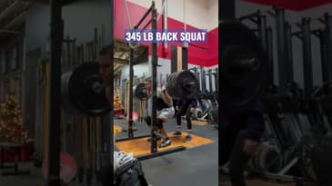345 lb back squat X 1 | Dr. Chris Garcia
