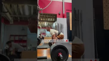 265lb power clean x 1 missed attempt | Dr. Chris Garcia