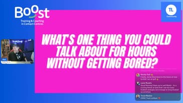 GOOW TV Special  - Boost are in ! Talking training in Contact Centres