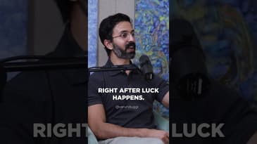 Luck Unlocks Doors, Hard Work Helps You Stay #shorts #beerbiceps #varunduggi