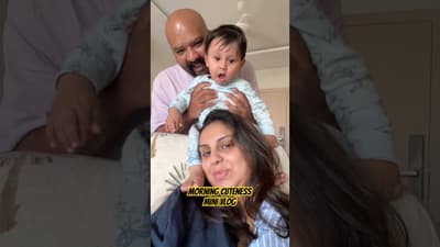 The CUTEST start to my mornings 👶 #MomLifeWithAC