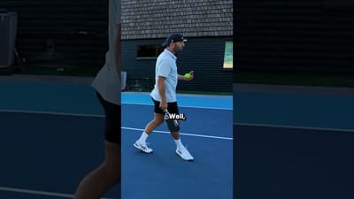 After you hit a return in pickleball, run to the kitchen!