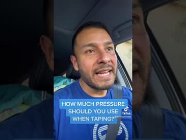 Taping: how much pressure to apply