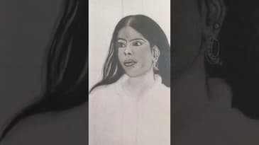 protrait of khyati follow in insta ..@khyati.3am25 #drawing #art #quickdrawing #youtuber #shorts