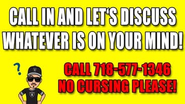 Call In And Let's Talk About Whatever Is On Your Mind!