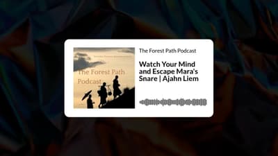 Watch Your Mind and Escape Mara's Snare | Ajahn Liem | The Forest Path Podcast