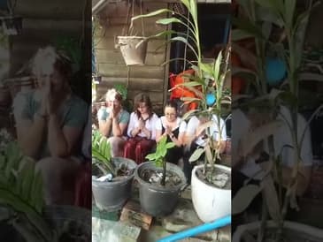 A Water Blessing In Cambodia!