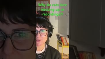 Cat finds new ways to ruin my recording 🫠