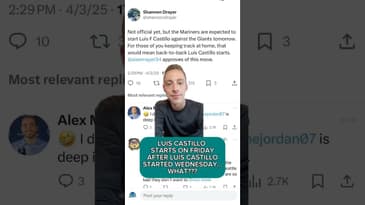 LUIS CASTILLO STARTING BACK-TO-BACK GAMES FOR THE MARINERS??