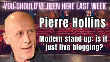Pierre Hollins - "The audience is there to be entertained by ideas"