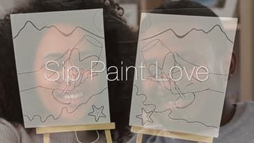 Sip and Paint at home Couples Date Night