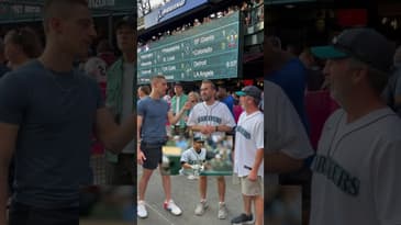 Fans have some WILD favorite players 🤯 #shorts #baseball #mlb #seattle #mariners #mlbfans #fans