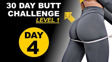 30 DAY BUTT challenge Day 4️⃣  - Level 1 🟡