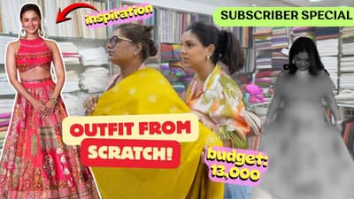 I MADE AN OUTFIT FROM SCRATCH FOR MY SUBSCRIBER! | Aanam C