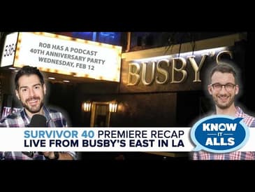 Survivor 40 Know-It-Alls | Winners at War Premiere Recap LIVE FROM BUSBY’S EAST