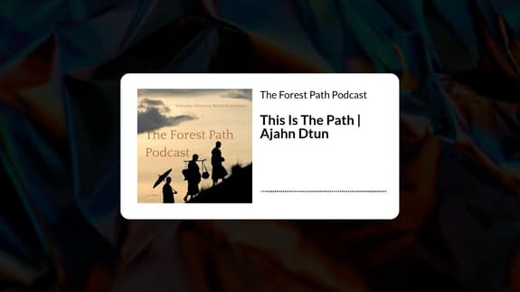 This Is The Path | Ajahn Dtun | The Forest Path Podcast
