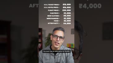 COLDPLAY ki TICKET kitni MEHENGI padi?! | Ankur Warikoo #shorts