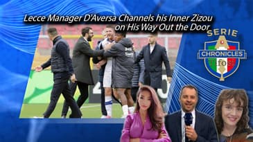 Lecce Manager D'Aversa Channels his Inner Zizou on His Way Out the Door