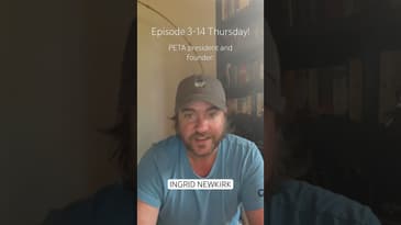 Our interview with PETA President Ingrid Newkirk - Thursday! 🎙️🐁🐮