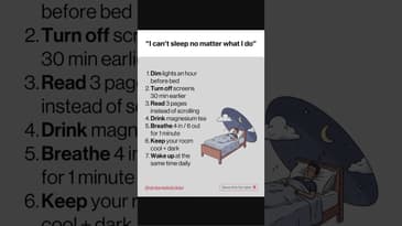 What should you do when you can't sleep #longevity #sleep #healthylifestyle