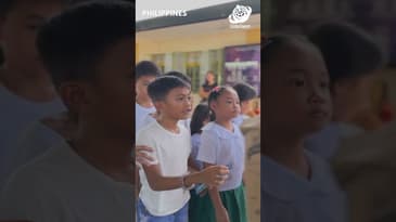 Donations at the School! Philippines with Globe Aware