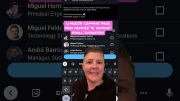 LinkedIn New feature for Company Pages with less than 500 followers 🥳 #linkedin #shorts