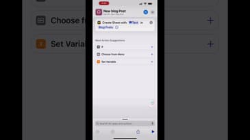 Quickly capture blog post ideas with Shortcuts on iOS