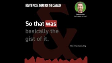 Thursday Process: How to pick a theme for a marketing campaign ft. Taher Hamid from MSP Camp