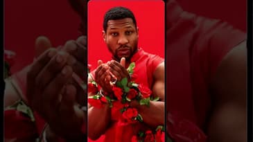 Jonathan Majors Ebony Magazine Shoot Is Awkward! #shorts #jonathanmajors