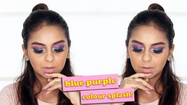 Blue Purple Makeup Tutorial | Affordable Picks | What When Wear