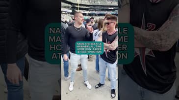 Fan Tries To Complete IMPOSSIBLE MLB Trivia 😳 #shorts #baseball #seattle #mariners #pnw #trivia
