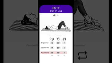 Butt exercise for women  - p4p id 84 #exercise #fitness #workout