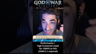 God of War Ragnarok at 120FPS on PS5 is crazy!